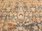 Flower detail Brown and light Blue Antique Persian Khorassan oversized rug 48382 by Nazmiyal