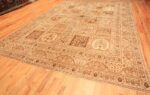 Full Antique Tabriz garden design Persian rug 50258 by Nazmiyal