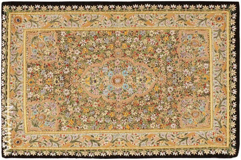 Antique Indian Tapestry Gem Stone Rug Antique Indian Tapestry Gem Stone Rug Nazmiyal