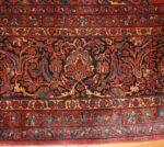 large antique oversized sarouk persian carpet 50260 border Nazmiyal