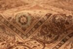 Pile Antique Tabriz garden design Persian rug 50258 by Nazmiyal
