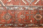 room sized antique persian serapi carpet 50016 border Nazmiyal