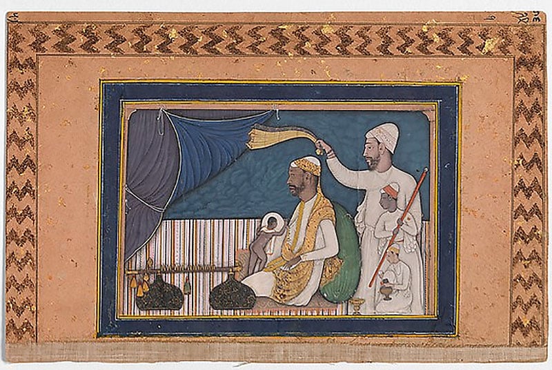 Sultans of Deccan Portrait of a Ruler or Musician, Sultans of Deccan India Exhibit, Nazmiyal