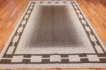 vintage double sided swedish kilim 48501 green whole Nazmiyal