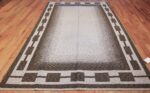 vintage double sided swedish kilim 48501 whole white Nazmiyal