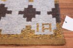 Vintage Double Sided Swedish Kilim 48503 Artist Signature Nazmiyal