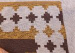 Vintage Double Sided Swedish Kilim 48503 Silver Back Nazmiyal