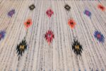 Vintage Mid Century Swedish Kilim 48472 Stars Nazmiyal
