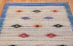 Vintage Mid Century Swedish Kilim 48472 Top Design Nazmiyal