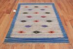 Vintage Mid Century Swedish Kilim 48472 Whole Design Nazmiyal