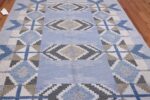 Vintage Scandinavian Kilim by Ingegerd Silow 48541 Pattern Nazmiyal