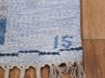 Vintage Scandinavian Kilim by Ingegerd Silow 48541 Signature Initials Nazmiyal