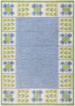Vintage Swedish Kilim by Berit Woelfer 48510
