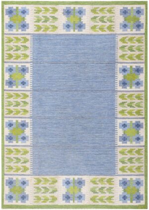 Vintage Swedish Kilim by Berit Woelfer 48510