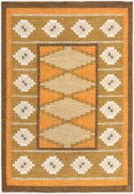 Vintage Swedish Kilim by Ingegerd Silow 48511