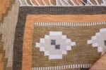 Vintage Swedish Kilim by Ingegerd Silow 48511 Knots Flat Woven Nazmiyal
