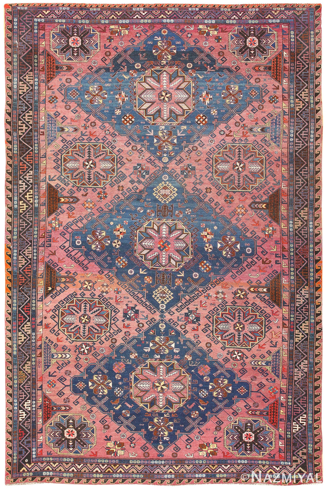 Antique Caucasian Soumak Rug 50281 Detail/Large View