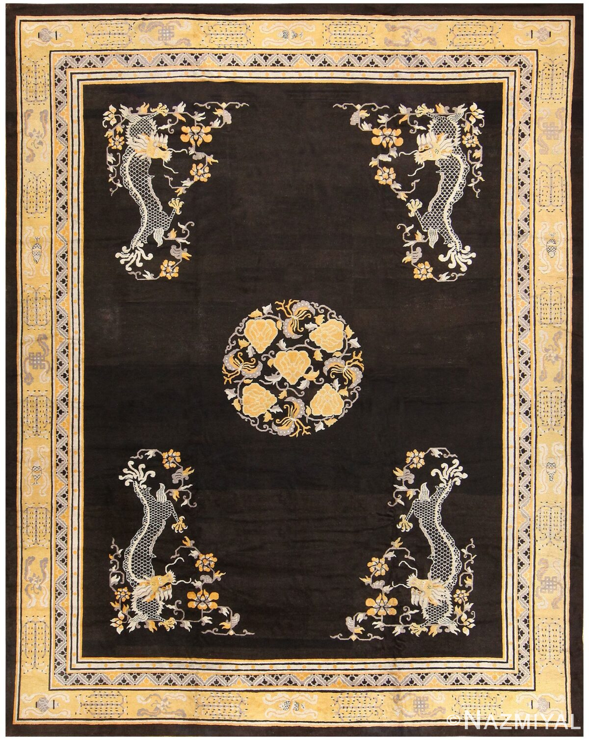Antique Chinese Carpet 50234 Detail/Large View