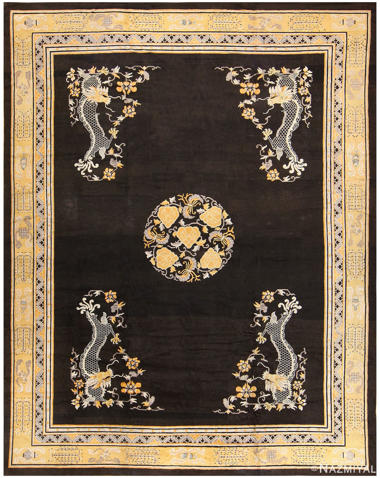 Antique Chinese Carpet 50234 Detail/Large View
