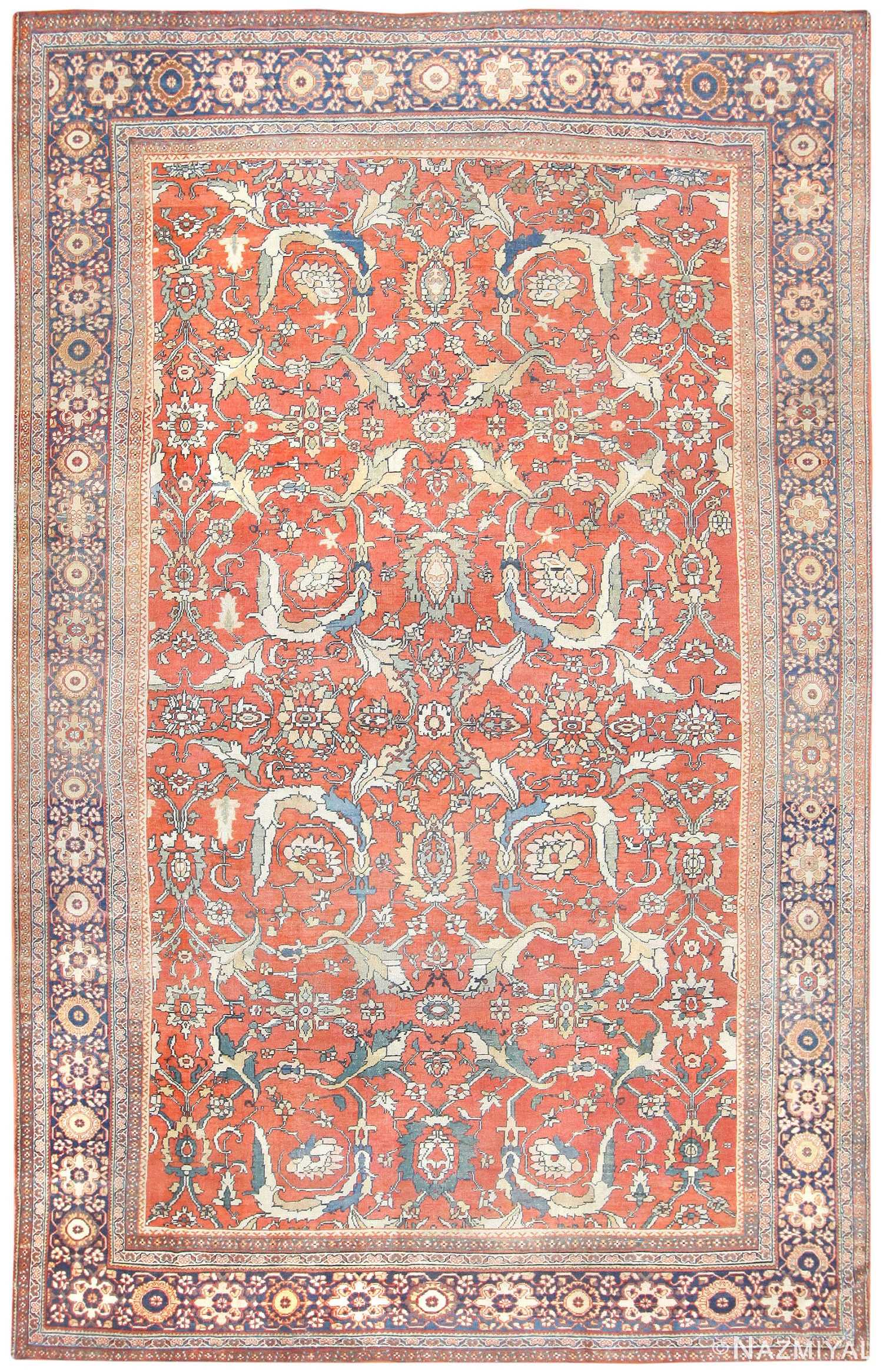 Antique Sultanabad Persian Rug 50126 By Nazmiyal