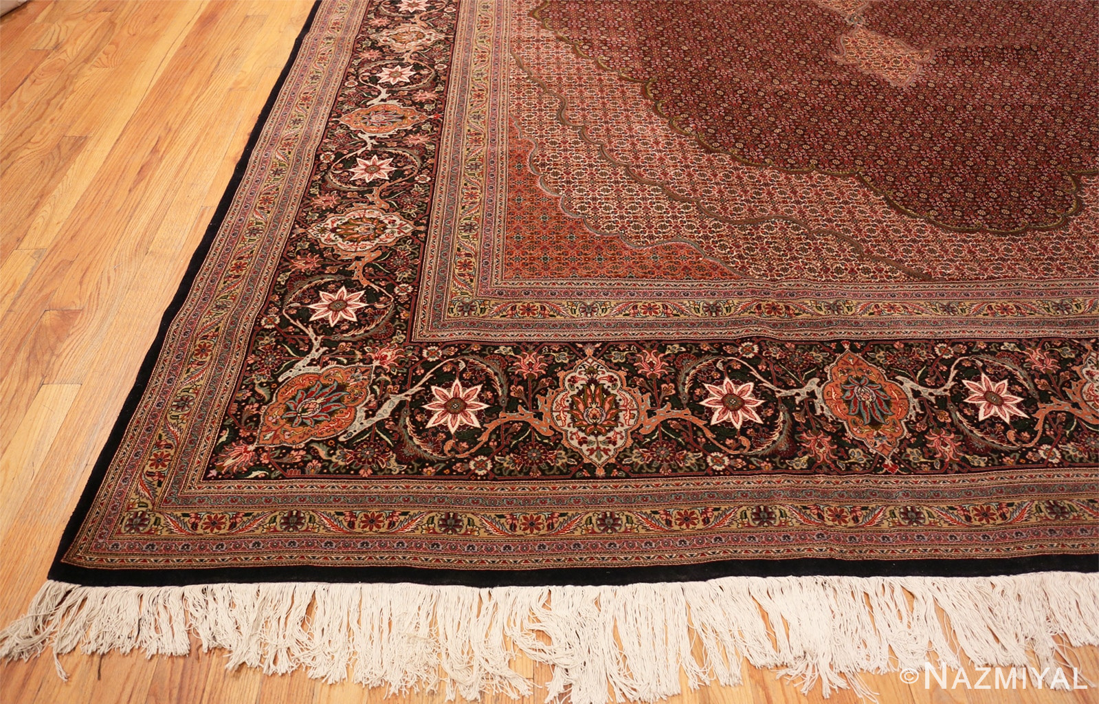Corner Large Vintage Persian Tabriz rug 50316 by Nazmiyal