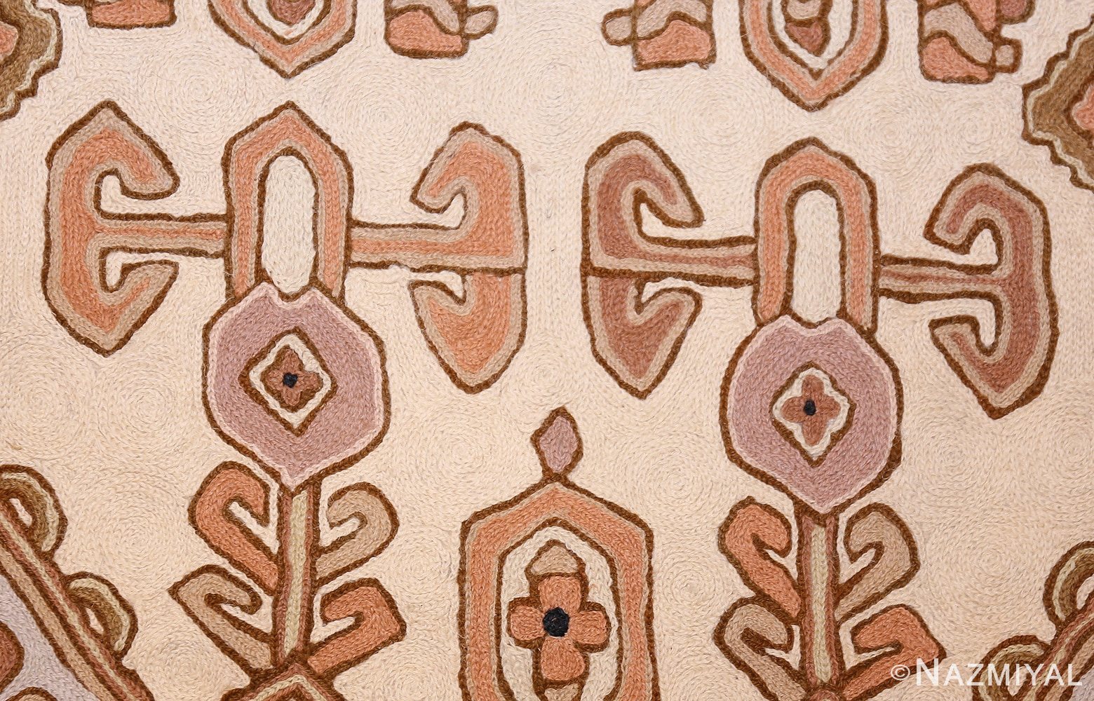 decorative large indian kilim vintage rug 50319 texture Nazmiyal