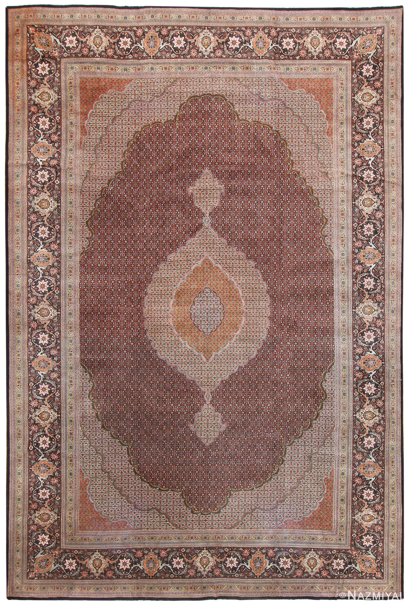 Persian Tabriz Carpet 50316 Detail/Large View