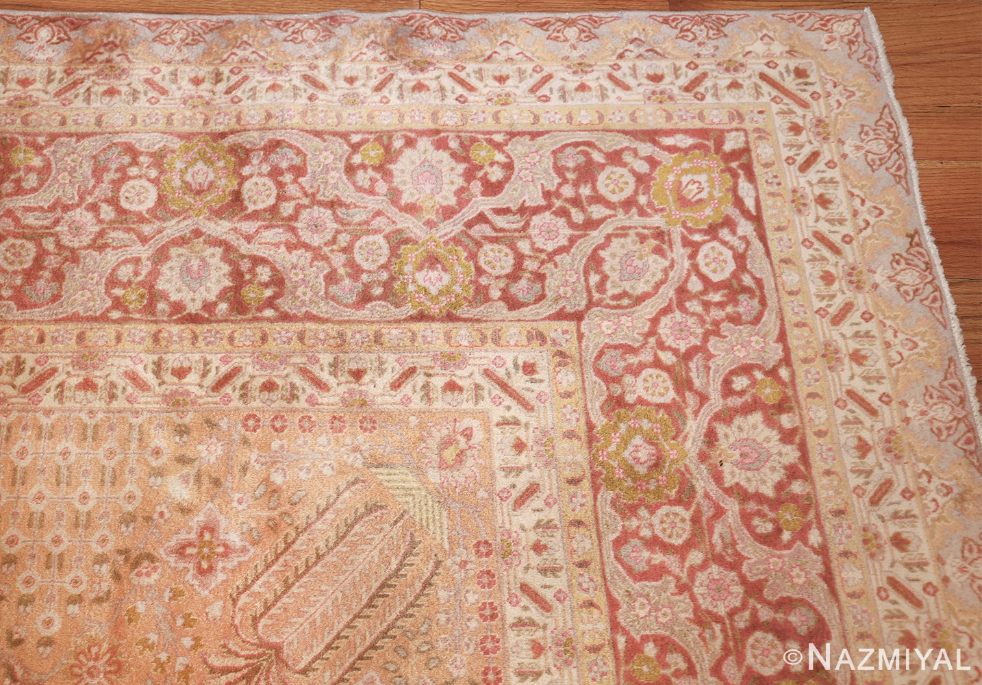 vintage room sized persian tabriz carpet 50259 corner Nazmiyal