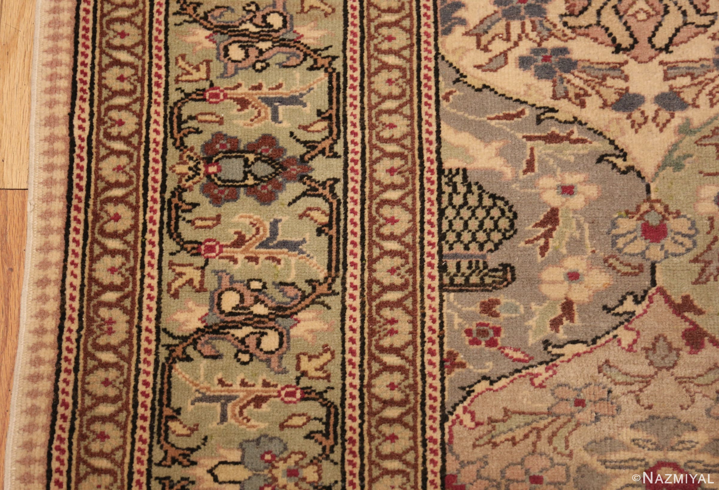 vintage sivas room sized turkish rug 50205 border Nazmiyal