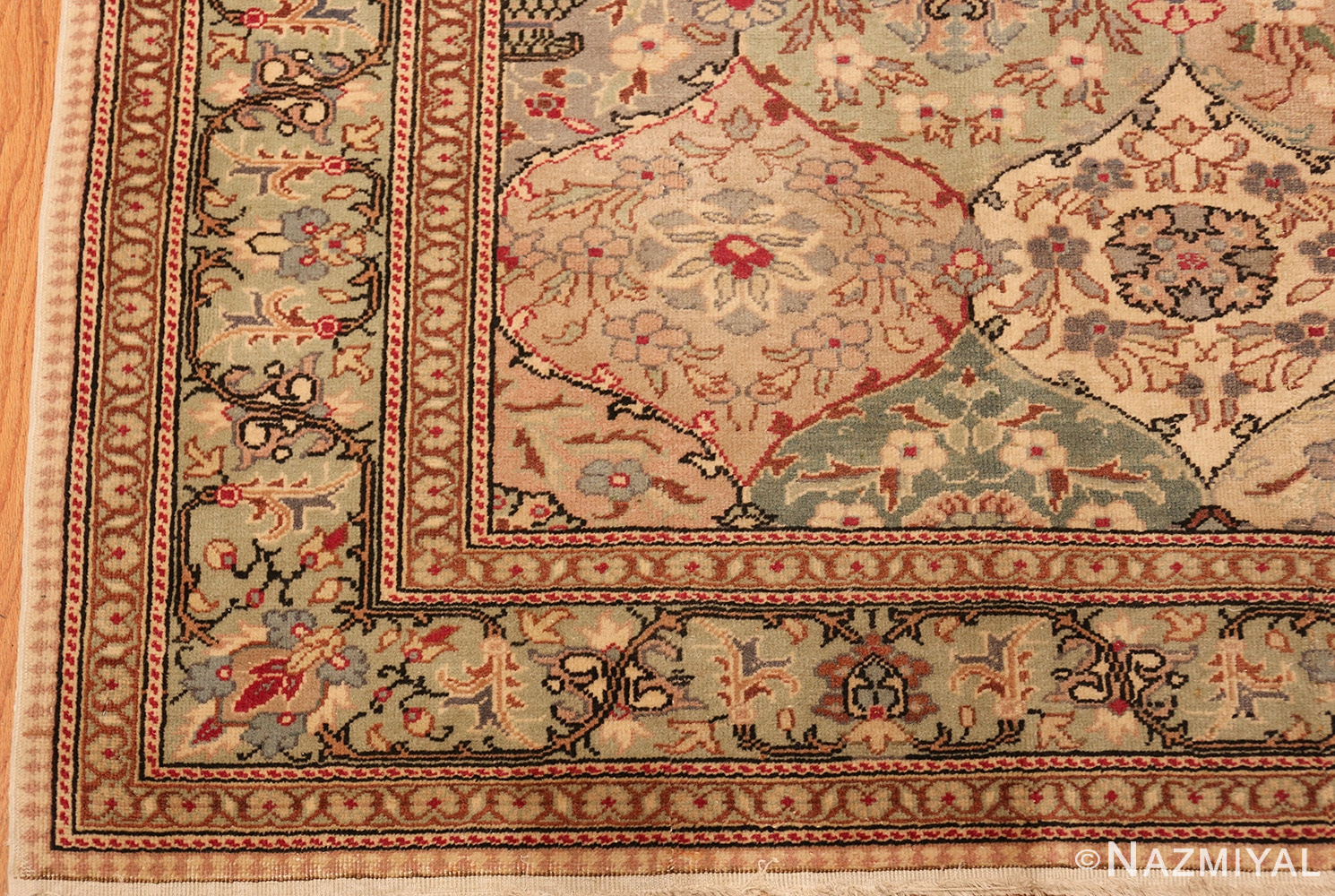 vintage sivas room sized turkish rug 50205 corner Nazmiyal
