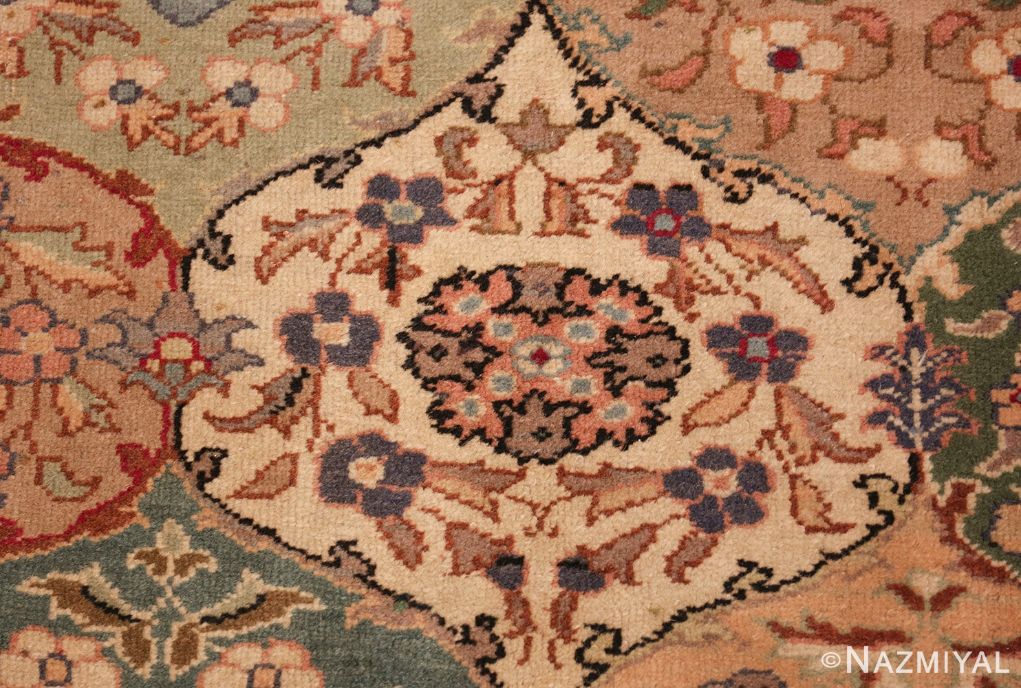 vintage sivas room sized turkish rug 50205 ivory Nazmiyal