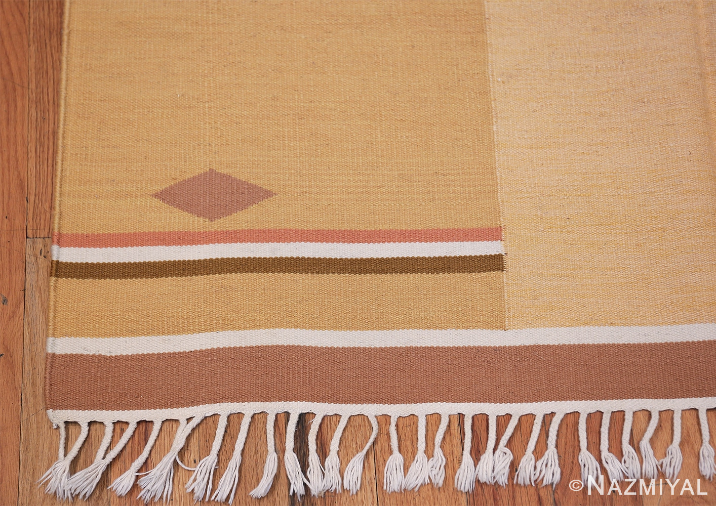Vintage Swedish Rug by Anna Joanna Angstrom 48540 Geometric Corner Nazmiyal