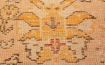 Weave detail Antique Turkish Oushak carpet 50206 by Nazmiyal
