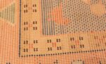Weave detail Folk Art Vintage from the German Shag rug 48556 by Nazmiyal
