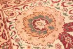 Weave detail Room size Antique Indian agra rug 50250 by Nazmiyal