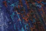 Weave detail vintage Scandinavian Was at sea designed by Brita Molin carpet 48514 from Nazmiyal antique rugs collection