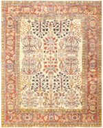 Antique Persian Sultanabad Rug 50095 Nazmiyal