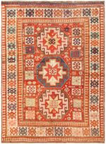 Antique Tribal Kazak Rug 50291 Detail/Large View