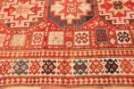 Border Antique Tribal Kazak rug 50291 by Nazmiyal