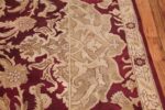 Large Antique Indian Agra Rug 44603 Border Design Nazmiyal