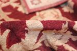 Large Antique Indian Agra Rug 44603 Color Pile Nazmiyal