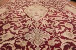 Large Antique Indian Agra Rug 44603 Geometric Medallion Nazmiyal