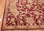 Large Antique Indian Agra Rug 44603 Side Corner Nazmiyal