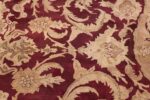 Large Antique Indian Agra Rug 44603 Yellow Leaves Nazmiyal