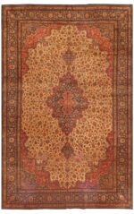 Large Vintage Persian Qum Rug 50326 Nazmiyal