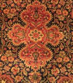 Detail 1 - Vintage Persian Qum Rug 50326