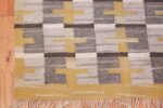 Vintage Scandinavian Swedish Kilim 48560 Side Corner Nazmiyal