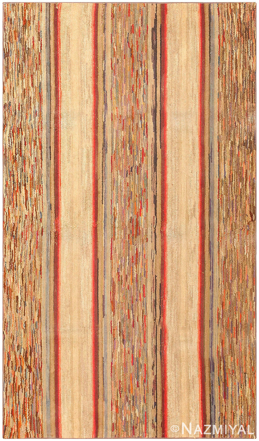 Antique American Hooked Rug 2742 Detail/Large View