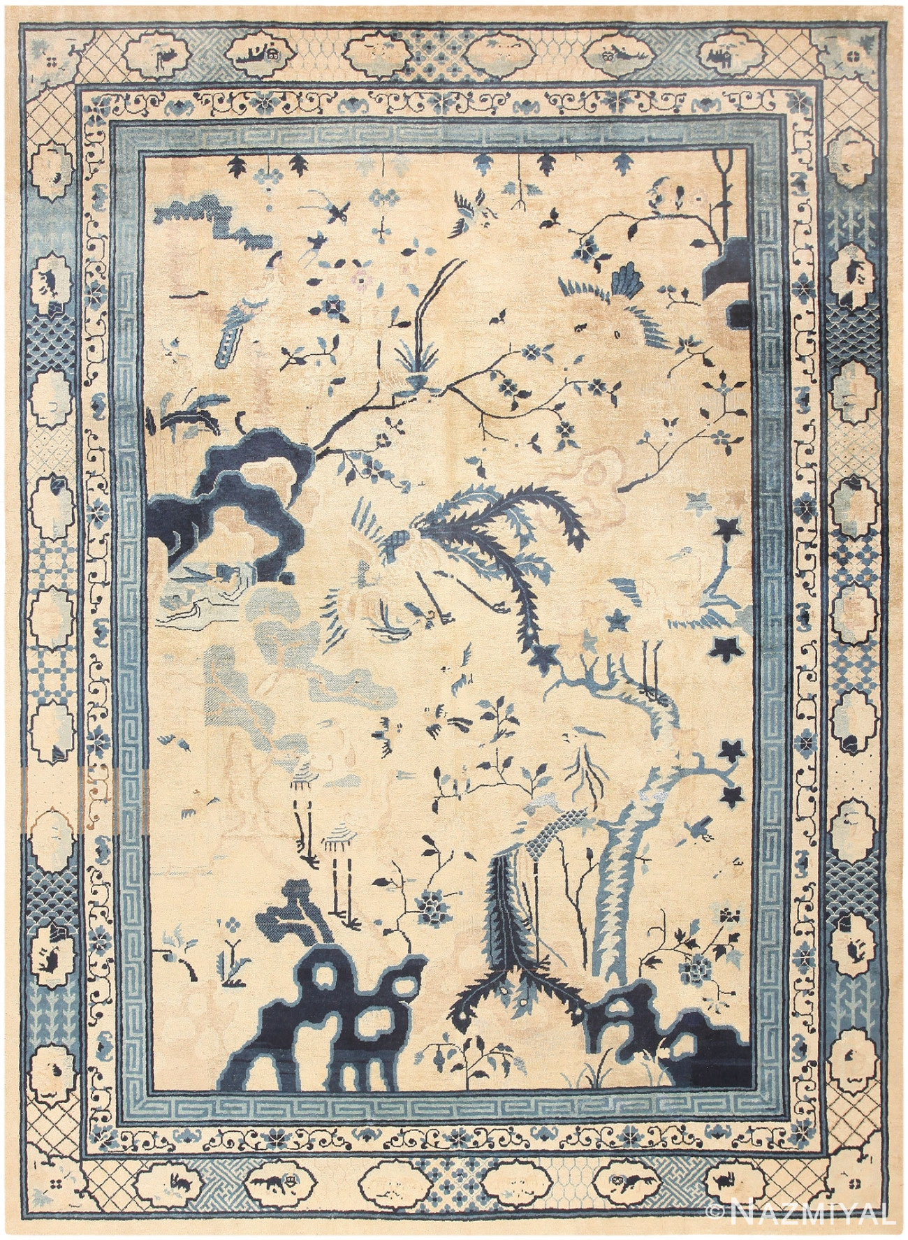Antique Chinese Rug 46822 Nazmiyal Antique Rugs