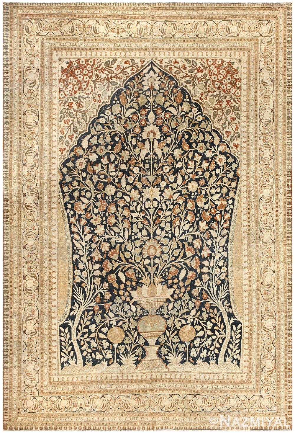 Antique Haji Jalili Tabriz Carpet 50337 Nazmiyal